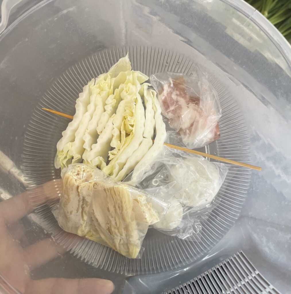 ボウルの中の具材