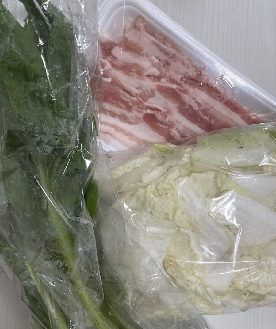 買ってきた具材