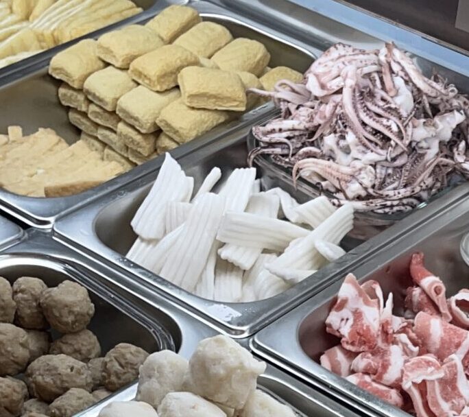 具材のショーケース